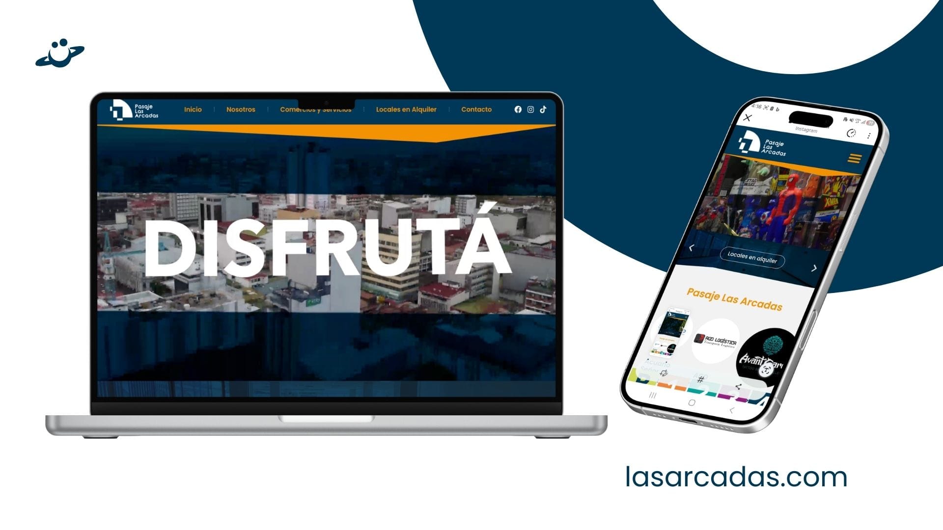 Pasaje Las Arcadas – Plataforma Web de Directorio y Locales del Centro Comercial